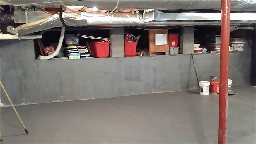 Basement cleaned up after flood