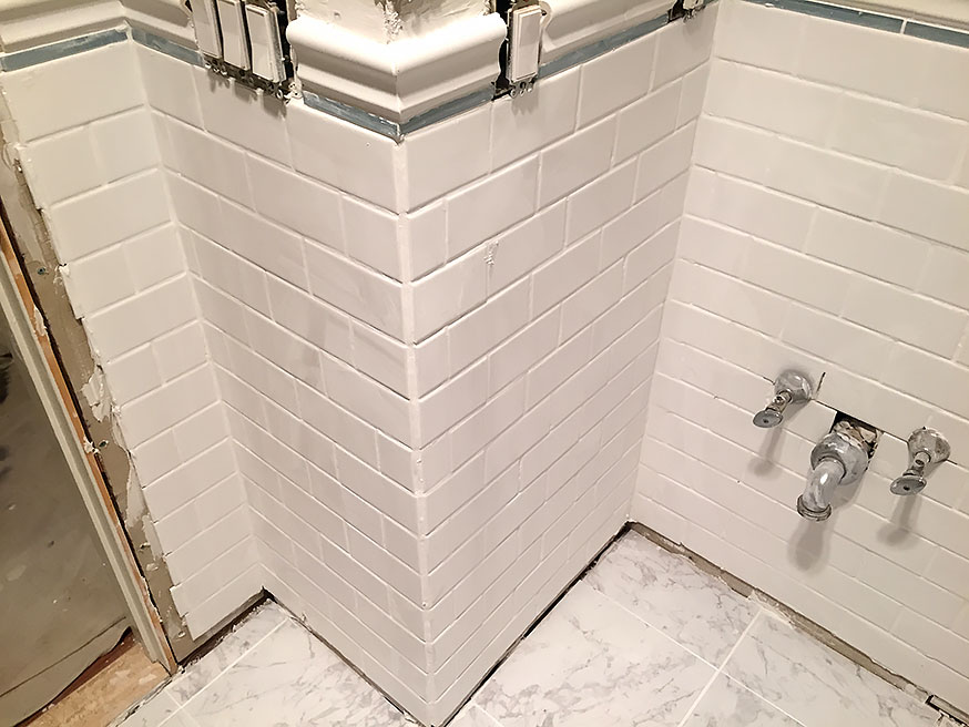 Bathroom remodeling wall tile