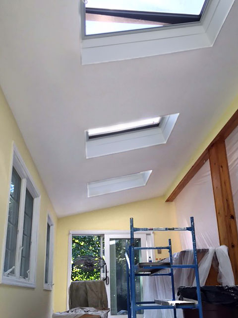 Ceiling after painting