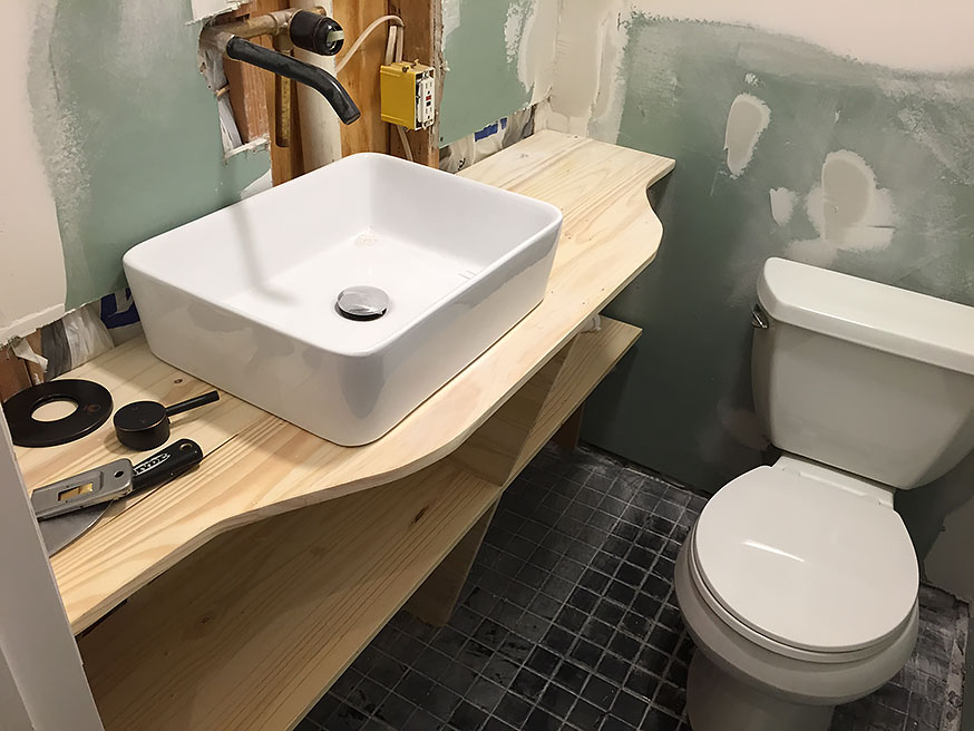 Store bathroom remodeling