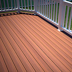 a wood deck
