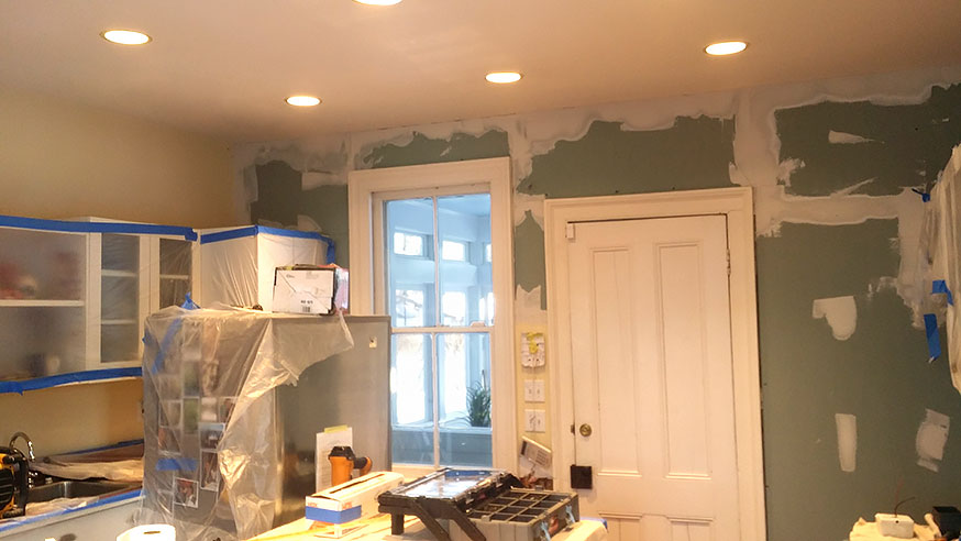 Painting kitchen