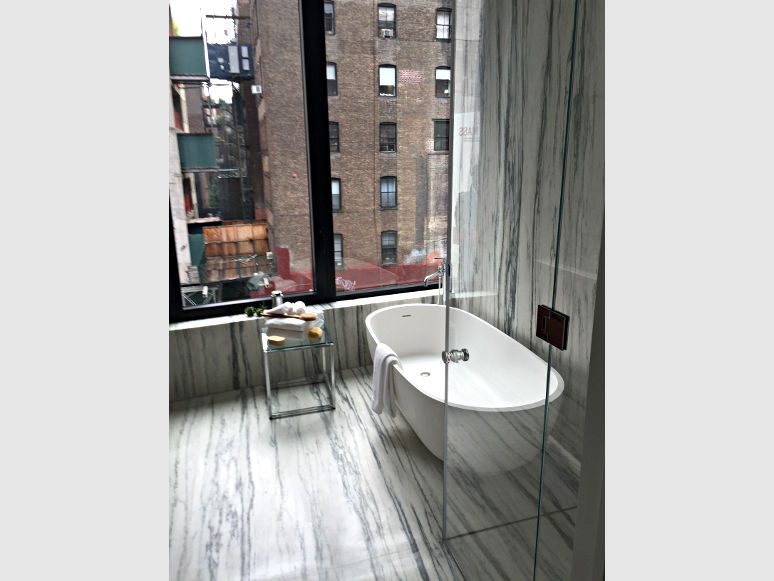 bathroom marble floor and walls