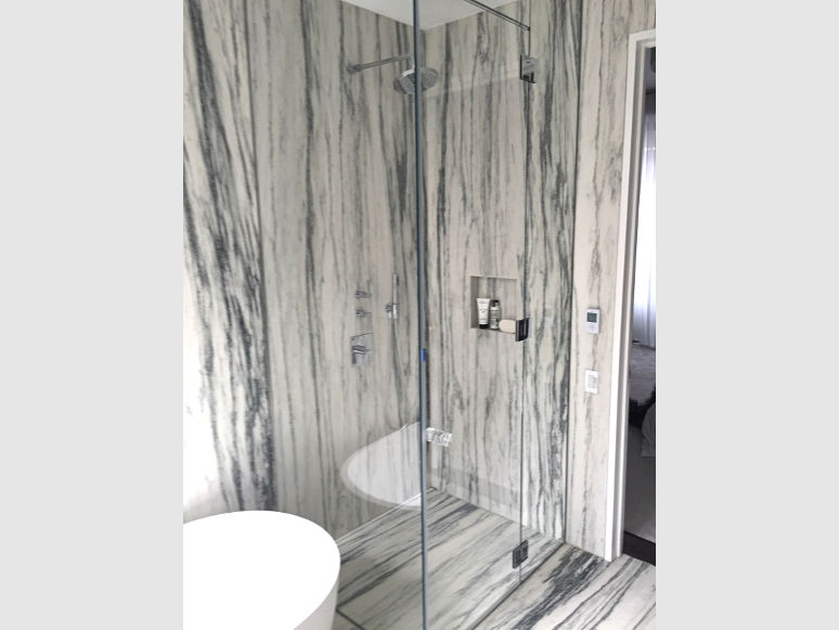 marble shower