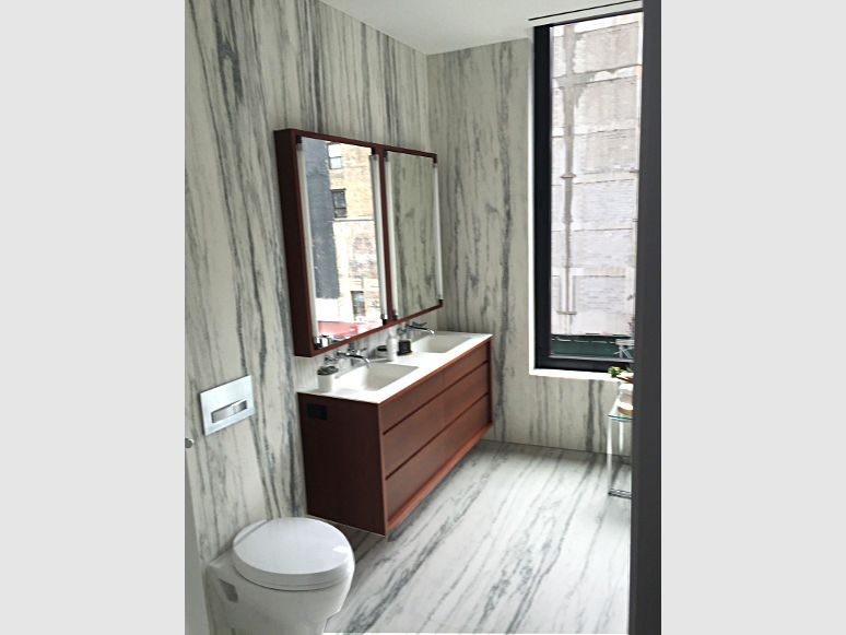 bathroom marble floor and walls