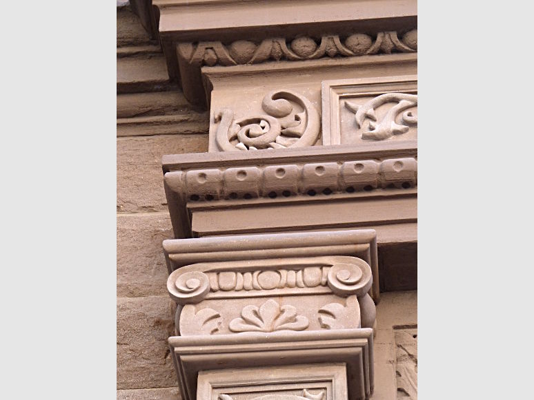 restored ornamental stonework