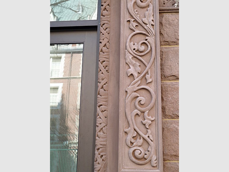 restored decorative stonework