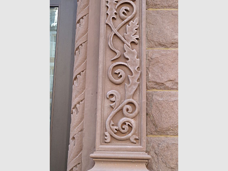 restored decorative stonework