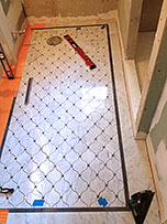 floor tile installation