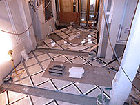 floor tile installation